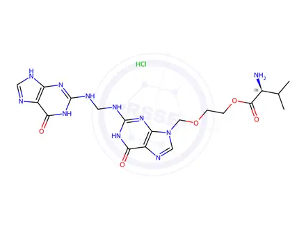 Chemical structure of Valaciclovir EP Impurity N HCI