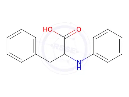 Chemical structure of 3-Phenyl-2-(phenylamino)propanoic Acid