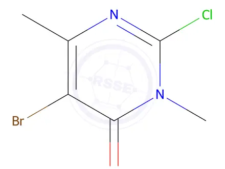 Chemical structure of 5-Bromo-2-chloro-3,6-dimethylpyrimidin-4(3H)-one