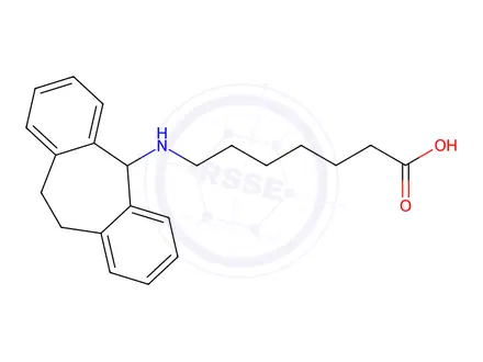 Chemical structure of Amineptine