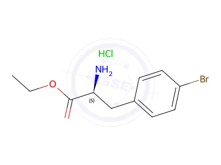 Chemical structure of Ethyl (S)-2-aMino-3-(4-broMophenyl) propanoate hydrochloride