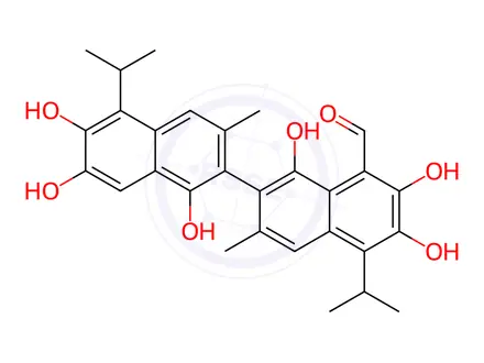 Chemical structure of R-(-)-Gossypol Acetic Acid Impurity 16
