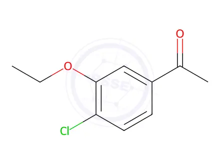 Chemical structure of Ethanone, 1-(4-chloro-3-ethoxyphenyl)-