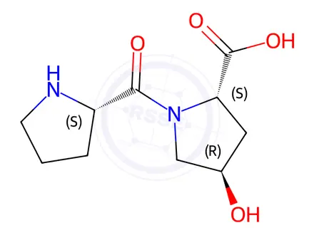 Chemical structure of H-PRO-HYP-OH