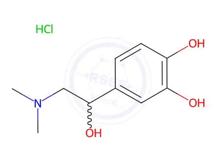 Chemical structure of rac-N-Methyl Epinephrine (Hydrochloride)