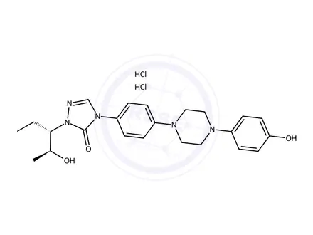 Chemical structure of Posaconazole Impurity 23 DiHCl
