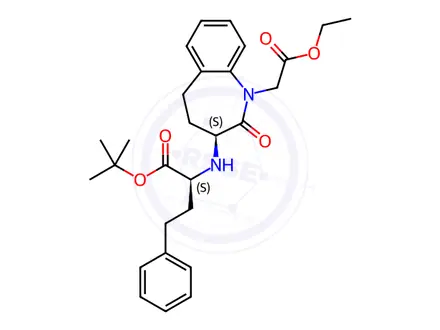 Chemical structure of Benazeprilat Ethyl tert-Butyl Diester