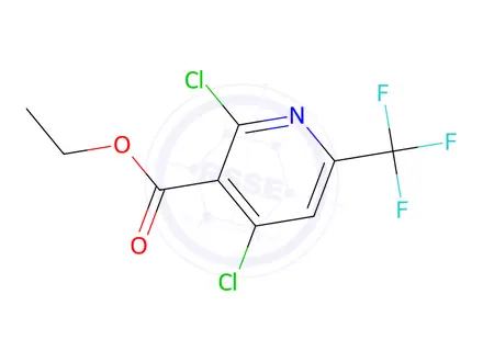 Chemical structure of Ethyl 2,4-dichloro-6-(trifluoromethyl)nicotinate
