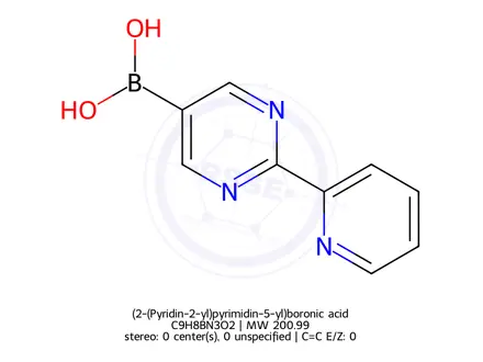 Chemical structure of (2-(Pyridin-2-yl)pyrimidin-5-yl)boronic acid