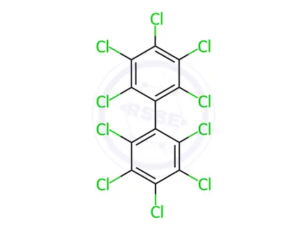 Chemical structure of PCB 209