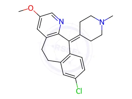 Chemical structure of 3-Methoxy-N-methyldesloratadine