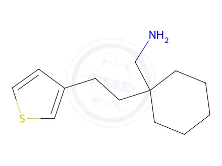 Chemical structure of (1-(2-(Thiophen-3-yl)ethyl)cyclohexyl)methanamine