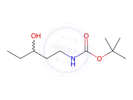 Chemical structure of Carbamic acid, N-(3-hydroxypentyl)-, 1,1-dimethylethyl ester
