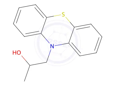 Chemical structure of α-Methyl-phenothiazine-10-ethanol