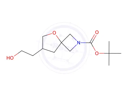 Chemical structure of Tert-butyl 7-(2-hydroxyethyl)-5-oxa-2-azaspiro[3.4]Octane-2-carboxylate