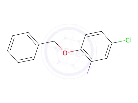 Chemical structure of 1-Benzyloxy-4-chloro-2-iodo-benzene