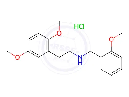 Chemical structure of 2-(2,5-Dimethoxyphenyl)-N-(2-methoxybenzyl)ethanamine Hydrochloride