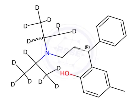 Chemical structure of Tolterodine D14