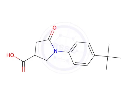 Chemical structure of 1-(4-tert-Butylphenyl)-5-oxopyrrolidine-3-carboxylic acid