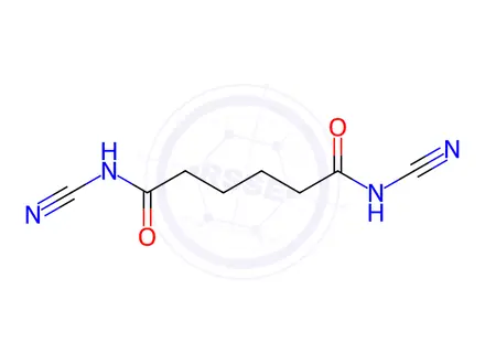 Chemical structure of N,N'-dicyanoadipamide
