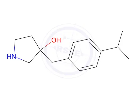 Chemical structure of 3-(4-Isopropylbenzyl)pyrrolidin-3-ol