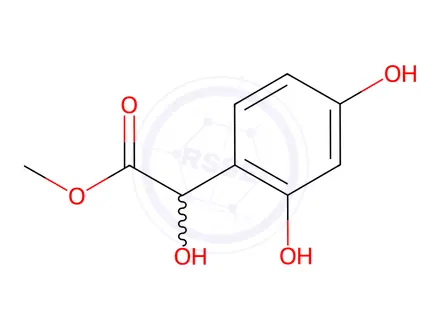 Chemical structure of methyl (2,4-dihydroxyphenyl)glycolate
