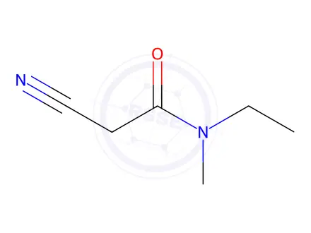 Chemical structure of 2-cyano-N-ethyl-N-methylacetamide