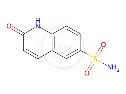 Chemical structure of 2-Oxo-1,2-dihydroquinoline-6-sulfonamide