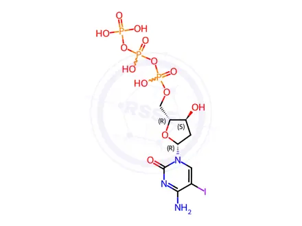 Chemical structure of 5-IODO-2'-DEOXYCYTIDINE 5'-TRIPHOSPHATE SODIUM