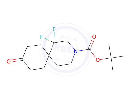 Chemical structure of Tert-butyl 1,1-difluoro-9-oxo-3-azaspiro[5.5]Undecane-3-carboxylate