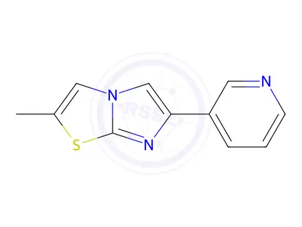 Chemical structure of 2-Methyl-6-(pyridin-3-yl)imidazo[2,1-b]thiazole