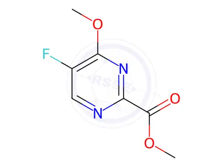 Chemical structure of 5-Fluoro-4-methoxy-pyrimidine-2-carboxylic acid methyl ester