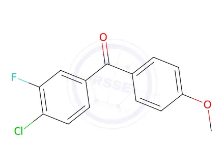 Chemical structure of 4-Chloro-3-fluoro-4-methoxybenzophenone