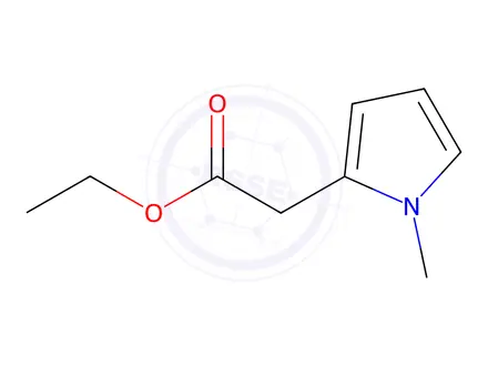Chemical structure of Ethyl 2-(1-methyl-1H-pyrrol-2-yl)acetate