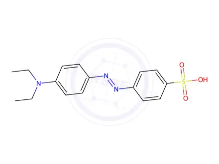 Chemical structure of 4-(Diethylamino)-4'-sulfoazobenzene