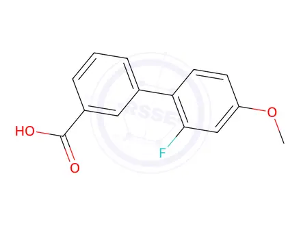 Chemical structure of 2'-Fluoro-4'-methoxy-[1,1'-biphenyl]-3-carboxylic acid