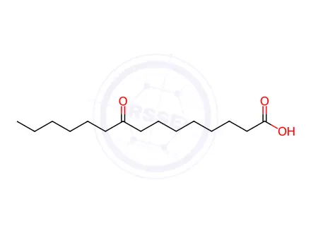 Chemical structure of 9-Oxopentadecanoic acid