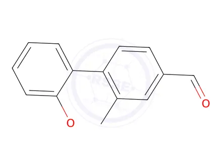 Chemical structure of 2'-Methoxy-2-methyl-[1,1'-biphenyl]-4-carbaldehyde