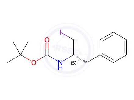 Chemical structure of (S)-N-Boc-α-(iodomethyl)benzeneethanamine