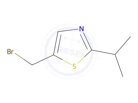 Chemical structure of 5-(bromomethyl)-2-isopropylthiazole
