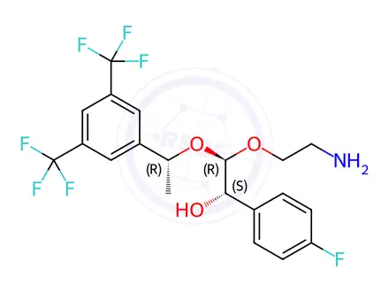 Chemical structure of Aprepitant Impurity 153