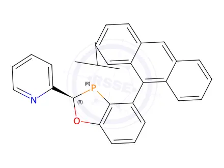 Chemical structure of 2-((2R,3R)-4-(anthracen-9-yl)-3-(tert-butyl)-2,3-dihydrobenzo[d][1,3]oxaphosphol-2-yl)pyridine