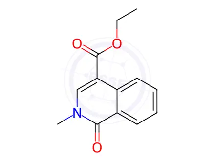 Chemical structure of Ethyl 2-methyl-1-oxo-1,2-dihydroisoquinoline-4-carboxylate