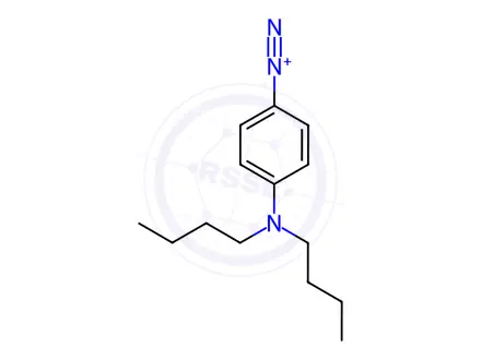 Chemical structure of 4-dibutylaminobenzenediazonium fluoroborate