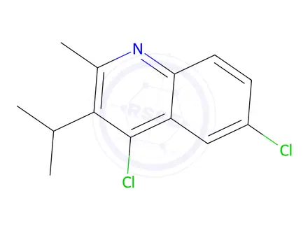 Chemical structure of 4,6-Dichloro-3-isopropyl-2-methylquinoline