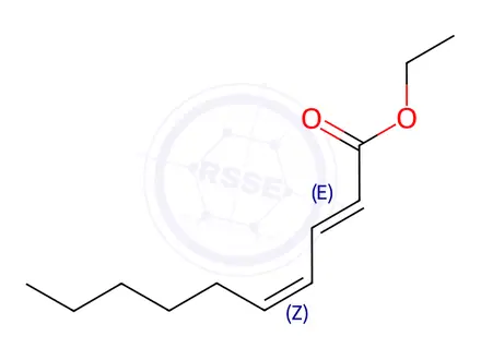 Chemical structure of Ethyl 2-Trans-4-cis-decadienoate