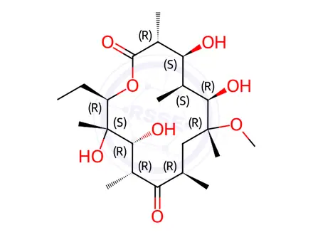 Chemical structure of Clarithromycin Impurity 1