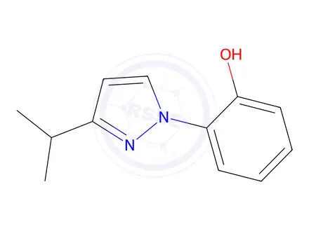 Chemical structure of 2-(3-Isopropyl-1h-pyrazol-1-yl)phenol