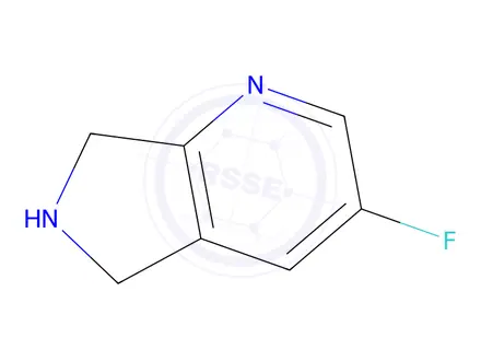 Chemical structure of 3-Fluoro-6,7-dihydro-5h-pyrrolo[3,4-b]pyridine
