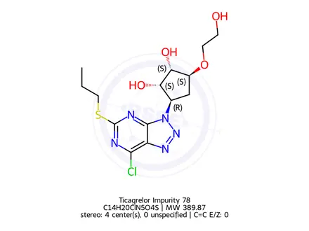 Chemical structure of Ticagrelor Impurity 528